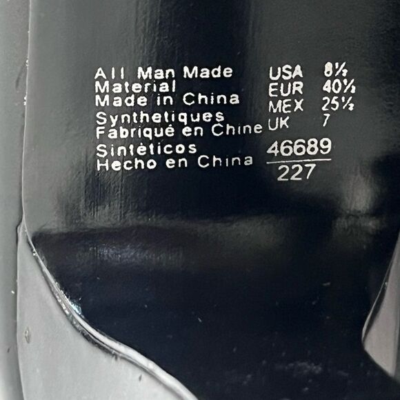 Predictions | Black Shiny Bow Closed Toe Dress Pump Heel Shoe 8.5 - Picture 9 of 10